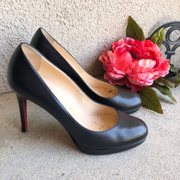 christian louboutin classic black heels